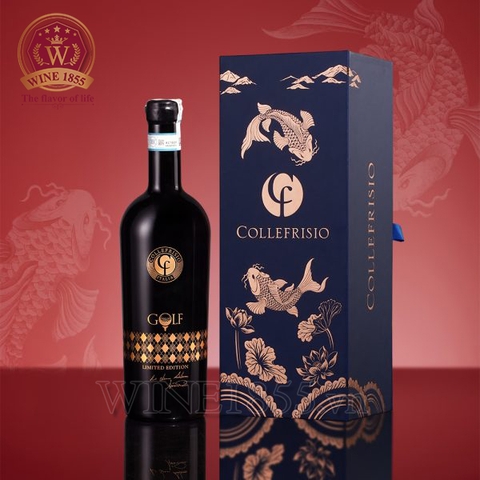 Hộp quà 1 chai rượu vang đỏ CF Collefrisio Golf