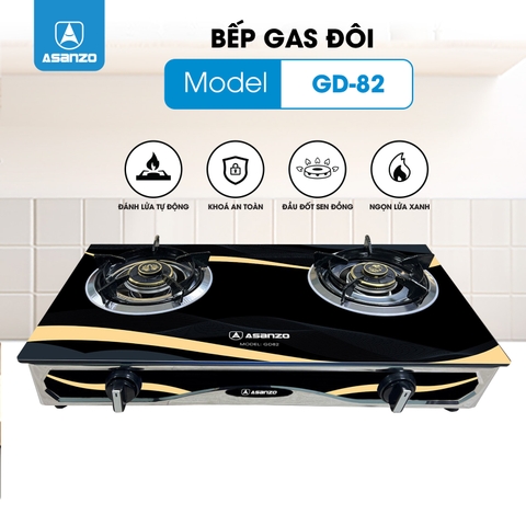 BẾP GAS ĐÔI GD82
