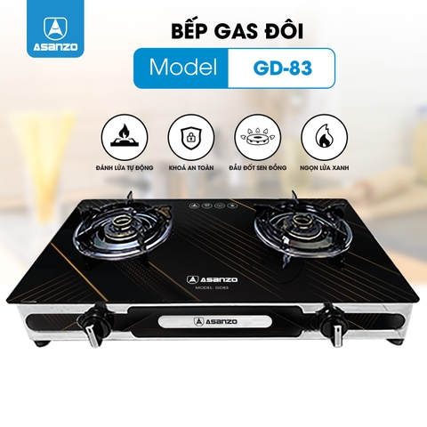 BẾP GAS ĐÔI GD83