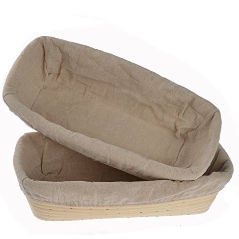Rectangle Banneton Basket With Cloth Liner