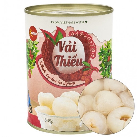 Vải thiều đóng lon