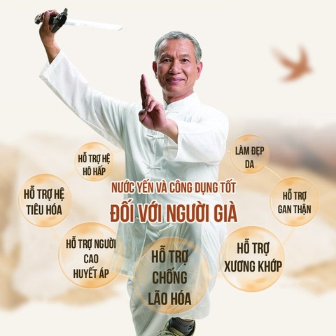 Yến sào với người cao tuổi, người bệnh