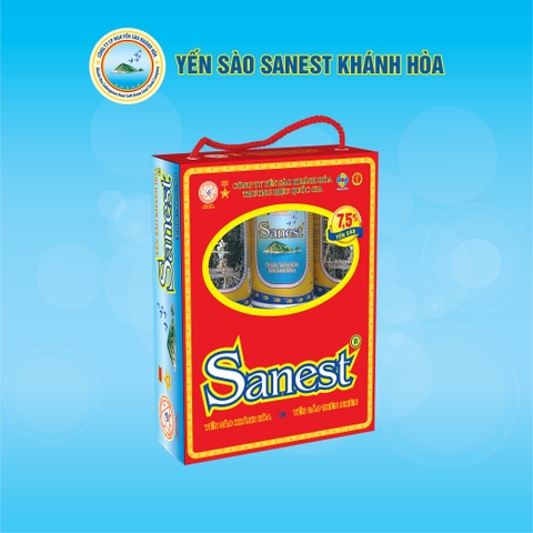 Nước Yến sào Khánh Hòa Sanest lon 190ml, 7.5% Yến sào. Hộp 6 lon - S001H6