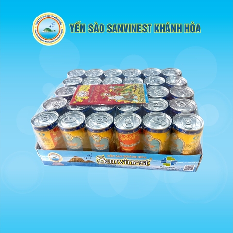 Nước Yến sào Sanvinest Khánh Hòa lon 190ml, khay 30 lon - 121K30