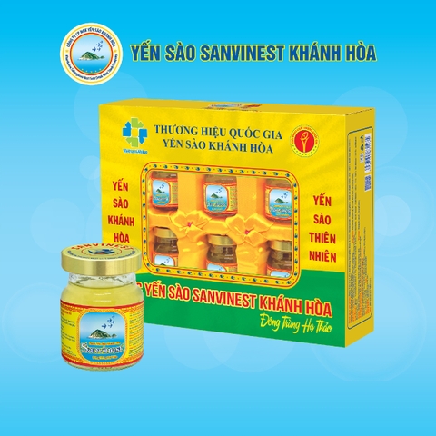 Nước yến sào Khánh Hòa Sanvinest Đông Trùng Hạ Thảo lọ 70ml - 208