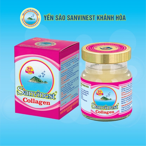 Nước yến sào Khánh Hòa Sanvinest Collagen lọ 70ml, 21% yến sào - S209