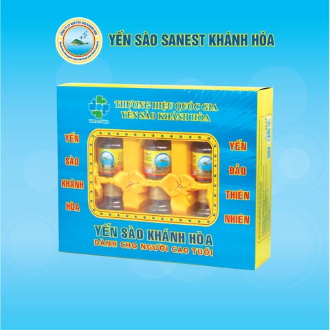 Nước yến sào Khánh Hòa Sanest dành cho người cao tuổi 70ml, hộp 6 lọ-095H6