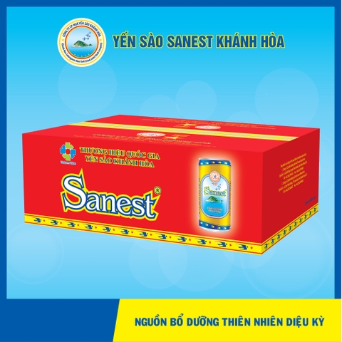 Nước yến sào Khánh Hòa Sanest Lon 190ML, Thùng 30 Lon - 001T30