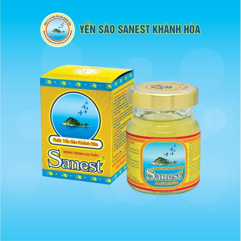 Nước Yến sào Khánh Hòa Sanest Đông Trùng Hạ Thảo 70ml, Hộp 1 lọ 005