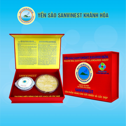 Hộp quà tặng Yến sào Tinh chế 50g Sanvinest Khánh Hòa Chính hiệu.