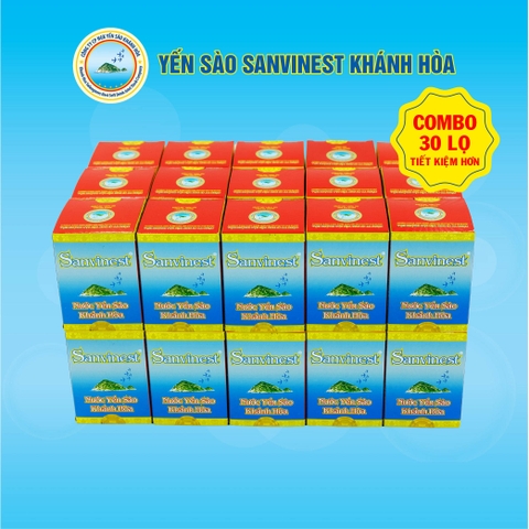 Nước Yến sào Sanvinest Khánh Hòa lọ (Không đường) 70ml, Hộp 1 lọ - 102