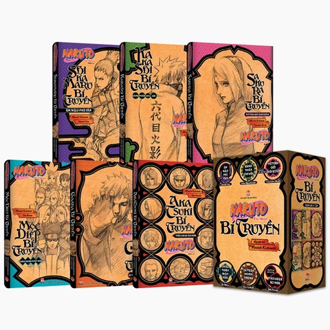 Boxset Tiểu Thuyết Naruto Bí Truyền (Bộ 6 Tập)