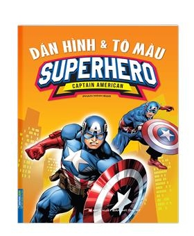 (DÁN HÌNH & TÔ MÀU) CAPTAIN AMERICAN