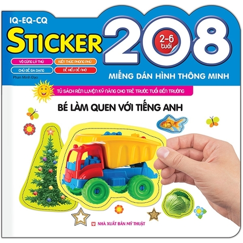 208 Miếng Dán Hình Thông Minh - IQ-EQ-CQ - Bé Làm Quen Với Tiếng Anh