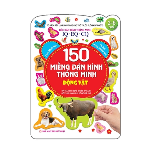 Bóc Dán Hình Thông Minh IQ-EQ-CQ 150 Miếng Dán Hình Thông Minh - Động Vật
