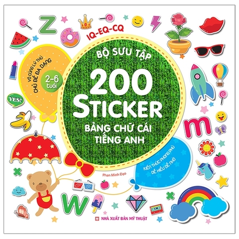 Bộ Sưu Tập 200 Sticker - Bảng Chữ Cái Tiếng Anh