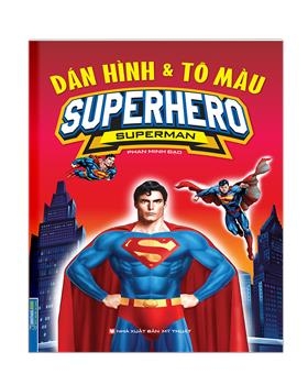 (DÁN HÌNH & TÔ MÀU) SUPERHERO SUPERMAN