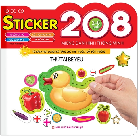 208 Miếng Dán Hình Thông Minh - IQ-EQ-CQ - Thử Tài Bé Yêu