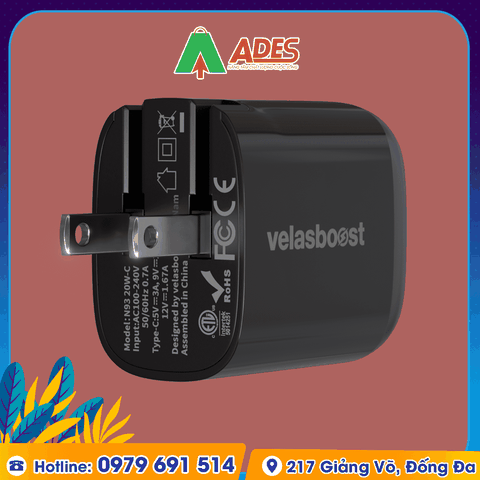 Củ Sạc nhanh Velasboost 20W-C