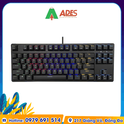Bàn phím cơ Edra EK387L Rainbow Huano Switch
