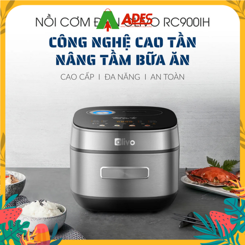 Nồi Cơm Điện Cao Tần OLIVO RC900IH Lòng Nồi INOX 316L Cao Cấp