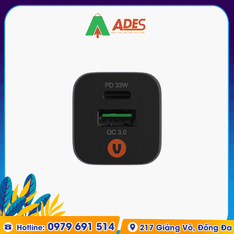 Củ sạc nhanh Velasboost 33W 2 cổng