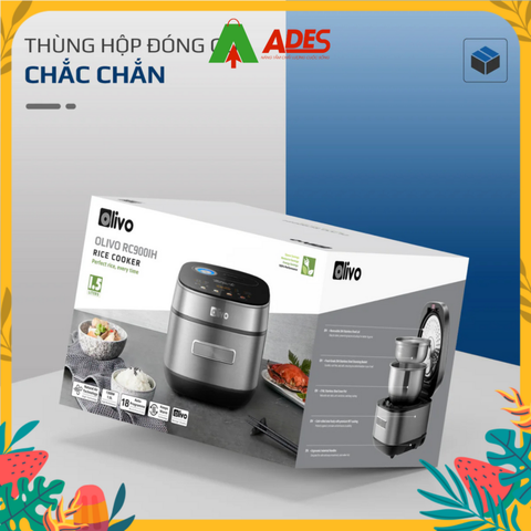 Nồi Cơm Điện Cao Tần OLIVO RC900IH Lòng Nồi INOX 316L Cao Cấp