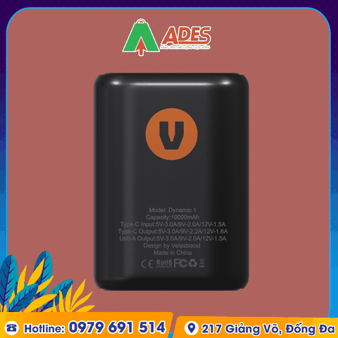 Pin dự phòng Velasboost Dynamic - 10.000 mAh/20.000 mAh 20W