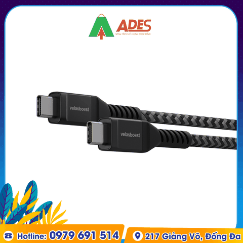 Dây Cáp sạc Velasboost C to C 60W Super Durable SC1