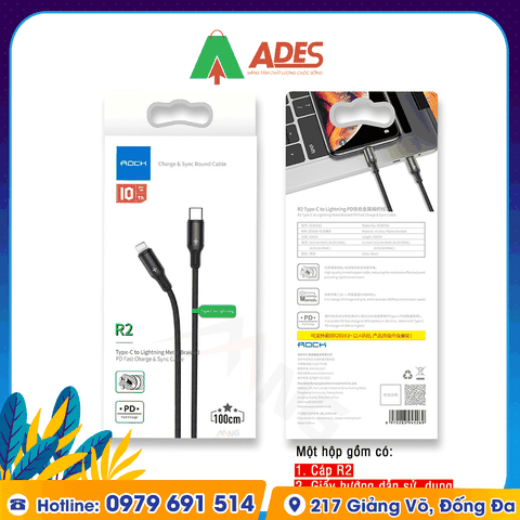 Dây cáp sạc cho iphone Rockspace R2