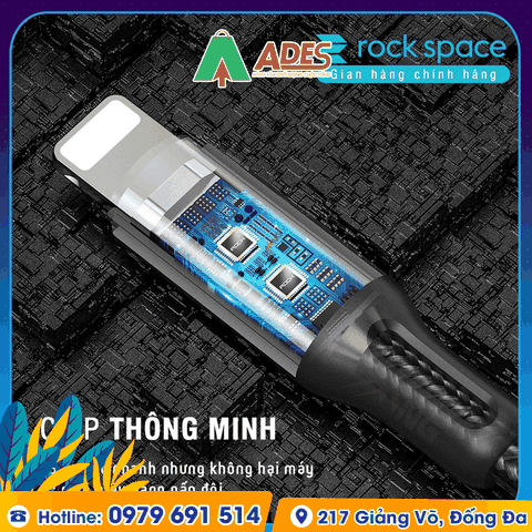 Dây cáp sạc cho iphone Rockspace R2