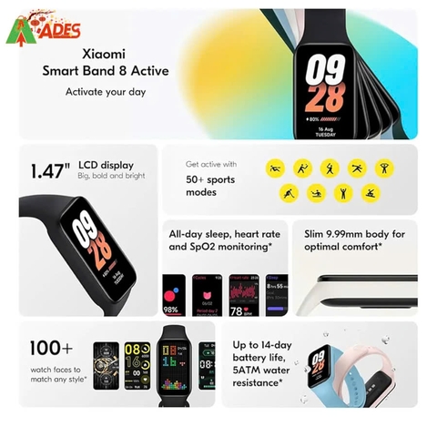 Xiaomi Smart Band 8 Active – Vòng Tay Thông Minh Đầy Phong Cách & Hiệu Năng