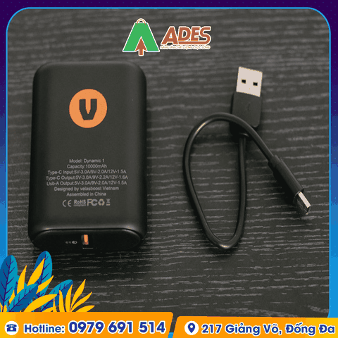 Pin dự phòng Velasboost Dynamic - 10.000 mAh/20.000 mAh 20W