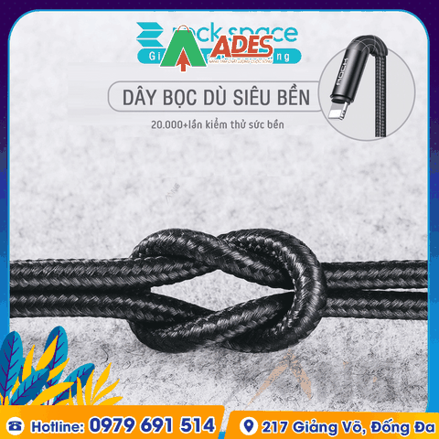 Dây cáp sạc cho iphone Rockspace R2