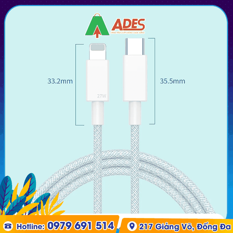 Dây Cáp sạc nhanh Velasboost Fast 27w