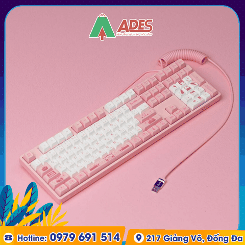 Dây cáp AKKO Coiled Cable (Black / White / Pink / Blue)