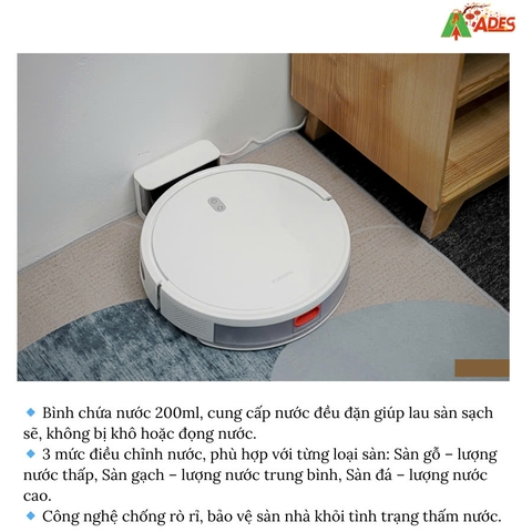 Robot hút bụi Xiaomi E10 – Giải pháp dọn dẹp thông minh cho ngôi nhà hiện đại