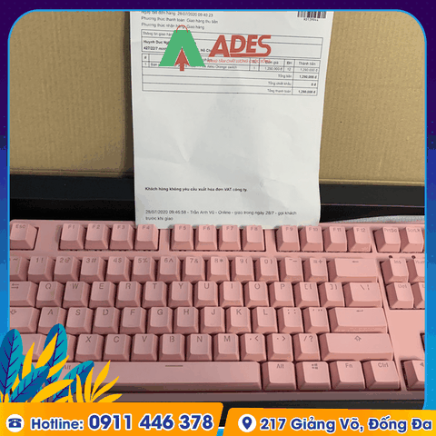 Bàn phím cơ AKKO 3087S-Pink RGB (Akko sw)