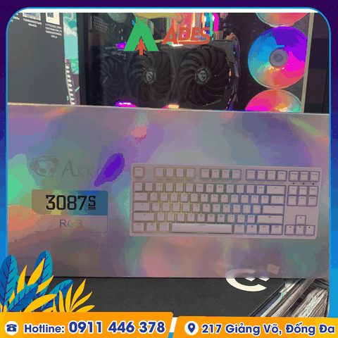 Bàn phím cơ AKKO 3087S-Pink RGB (Cherry sw)