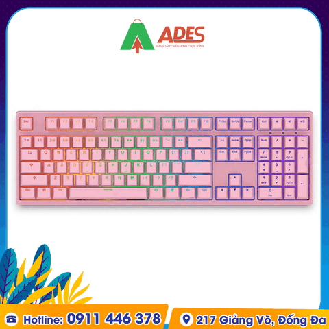 Bàn phím cơ AKKO 3108S RGB PRO - Pink (Cherry sw)