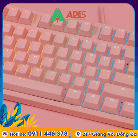 Bàn phím cơ AKKO 3108S RGB PRO - Pink (Cherry sw)
