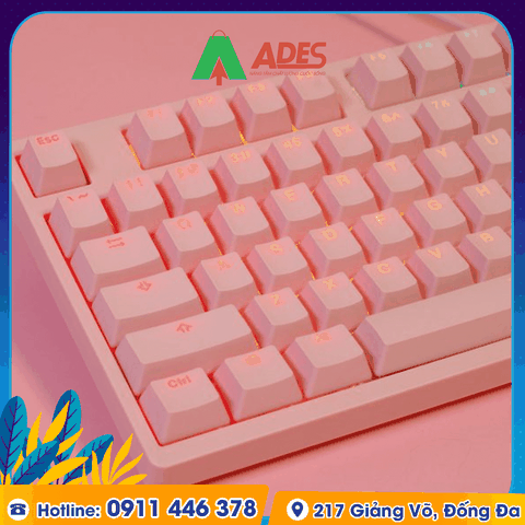 Bàn phím cơ AKKO 3108S RGB PRO - Pink (Cherry sw)