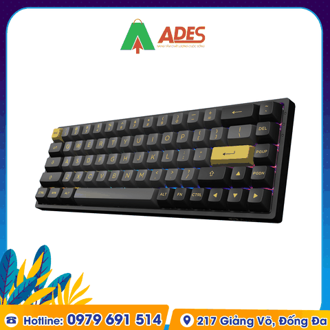 Bàn phím cơ AKKO 3068B Multi-modes Black Gold