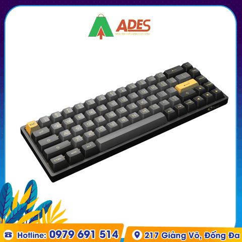 Bàn phím cơ AKKO 3068B Multi-modes Black Gold