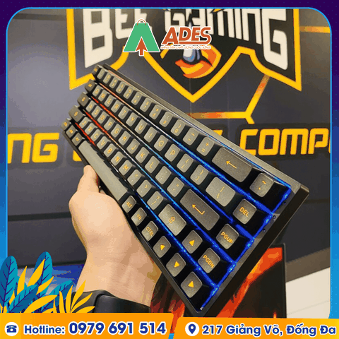 Bàn phím cơ AKKO 3068B Multi-modes Black Gold