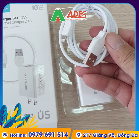 Bộ củ sạc + cáp sạc nhanh cho Android Rockspace T39