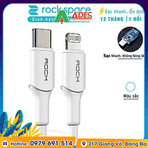 Dây cáp sạc nhanh PD 20W cho IPhone Rockspace Z18