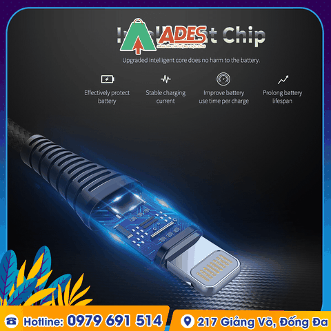 Dây cáp sạc nhanh cho Iphone Rockspace Z8