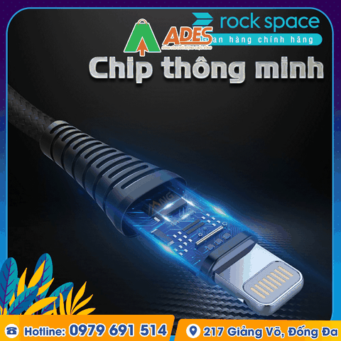 Dây cáp sạc nhanh cho Iphone Rockspace Z8
