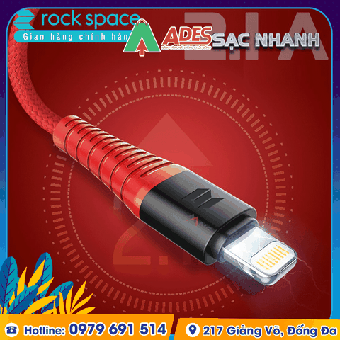 Dây cáp sạc nhanh cho Iphone Rockspace Z8